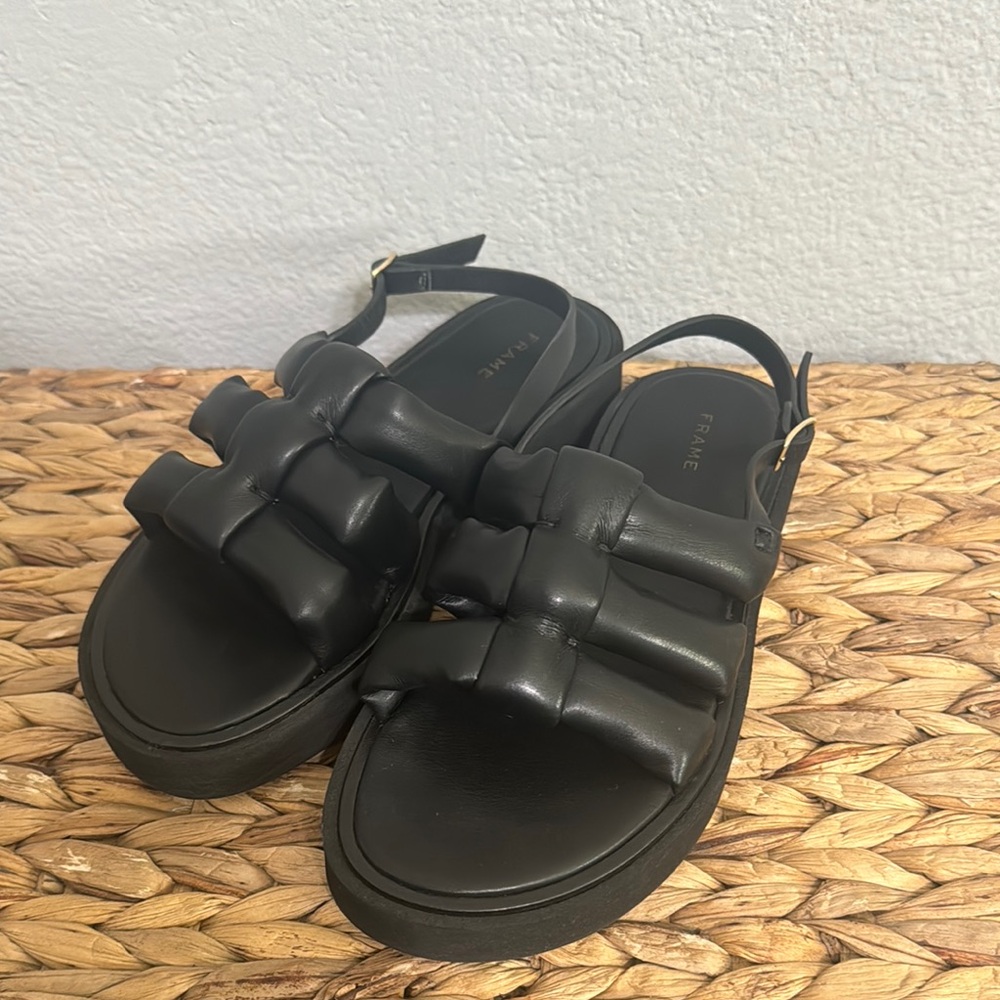 NWOT FRAME LeWeston Leather Slingback Sandals Size 6.5